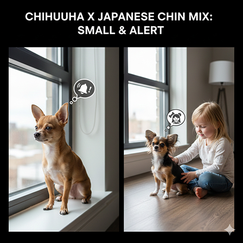 Chó Chihuahua lai Nhật nhỏ gọn, lanh lợi và cảnh giác trong không gian sống trong nhà