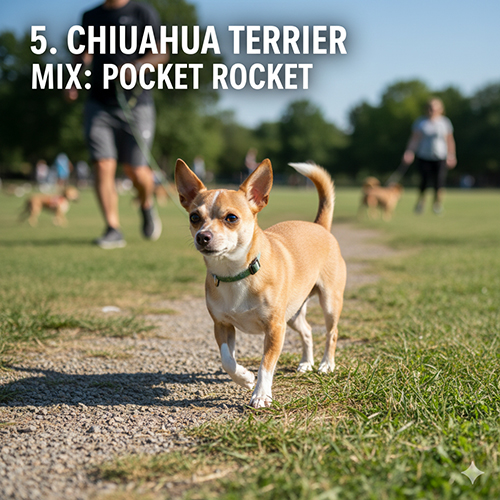 chihuahua lai terrier nho con nhung nang luong cao