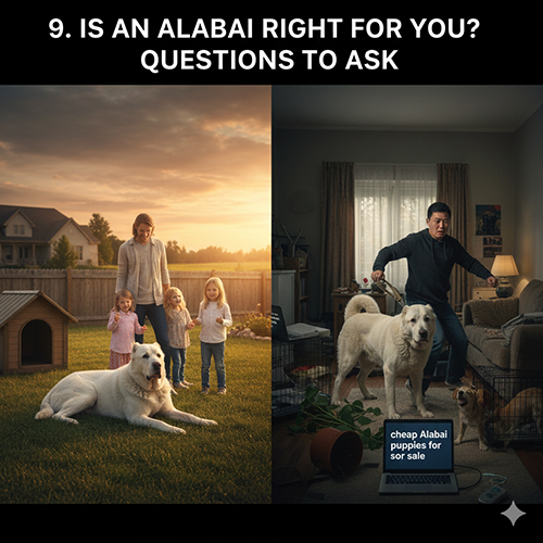 So sánh chó Alabai sống phù hợp trong gia đình có sân vườn và rủi ro khi nuôi sai điều kiện