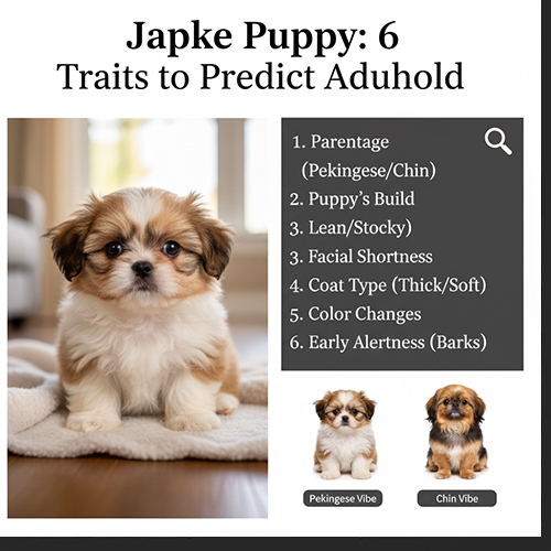 Chó Bắc Kinh lai Nhật con với các đặc điểm giúp dự đoán ngoại hình khi trưởng thành