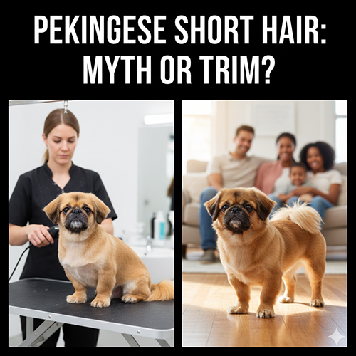 Chó Bắc Kinh lông ngắn là do cắt tỉa hay do cơ địa và yếu tố lai nhẹ