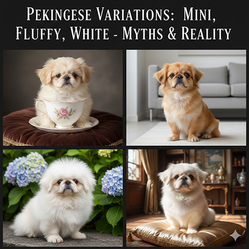 Chó Bắc Kinh mini lông ngắn, lông xù, màu trắng – các biến thể phổ biến và sự khác biệt thực tế