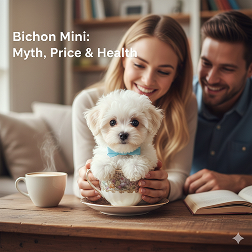 Chó Bichon mini siêu nhỏ ngồi trong tách trà, thông tin về sự thật, giá bán và lưu ý sức khỏe