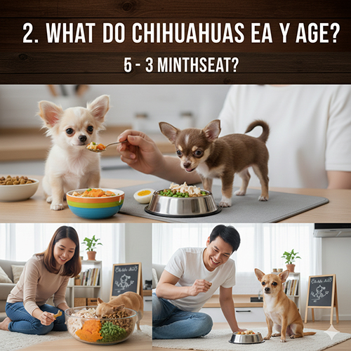 Chó Chihuahua ăn gì theo từng độ tuổi từ 2 tháng đến trưởng thành với khẩu phần và số bữa phù hợp