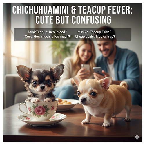 Hình ảnh Chihuahua mini và teacup minh họa cơn “sốt” giống siêu nhỏ và những câu hỏi xoay quanh giá, nguồn gốc