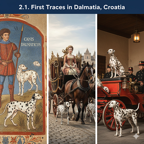 Dấu vết chó Đốm Dalmatian đầu tiên tại vùng Dalmatia Croatia