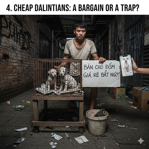 Chó Đốm giá rẻ tiềm ẩn rủi ro khi mua bán Dalmatian