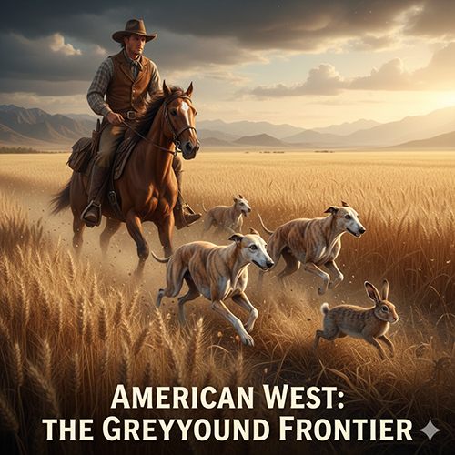 Chó Greyhound săn thỏ và thú nhỏ tại vùng viễn Tây nước Mỹ thế kỷ 19