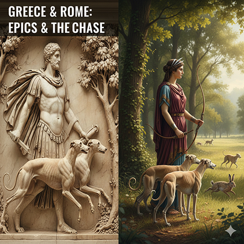 Chó Greyhound xuất hiện trong nghệ thuật và săn bắn thời Hy Lạp – La Mã cổ đại