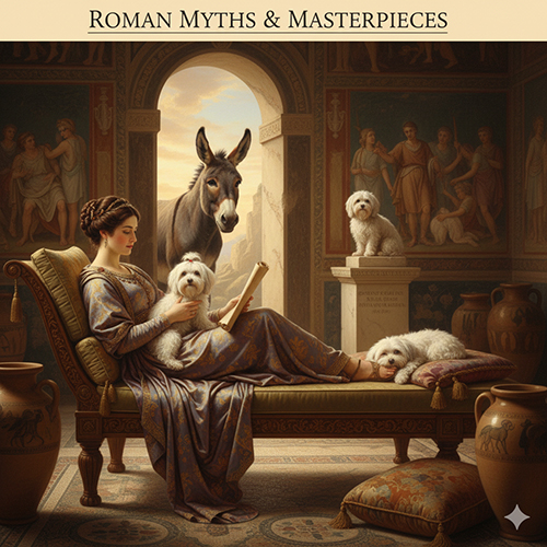 Chó Maltese nhỏ nhắn bên giới quý tộc Hy Lạp La Mã cổ đại