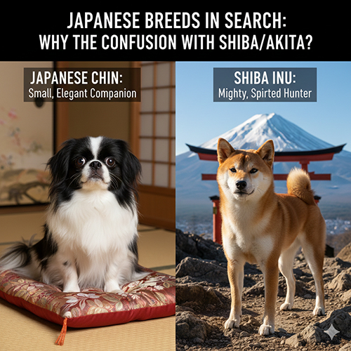 So sánh chó Nhật Japanese Chin và Shiba Inu khi tìm kiếm chó Nhật Bản