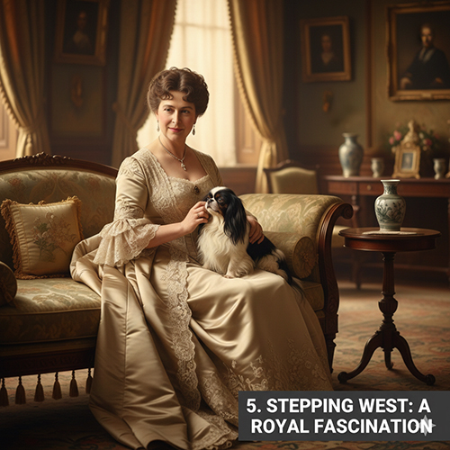 Chó Nhật Japanese Chin xuất hiện trong không gian quý tộc châu Âu thế kỷ 19