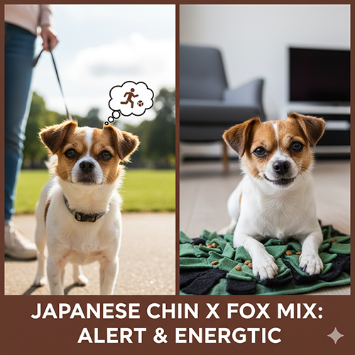 Chó Nhật lai Fox nhỏ gọn, lanh lợi và năng động trong sinh hoạt hàng ngày