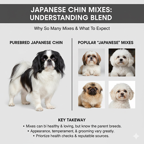 So sánh chó Nhật Japanese Chin thuần chủng và các dạng chó Nhật lai phổ biến