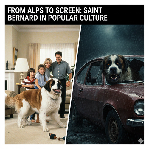 Chó Saint Bernard xuất hiện trong phim ảnh và đời sống gia đình hiện đại
