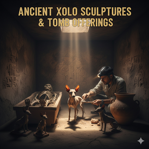 Tượng chó Xoloitzcuintle cổ trong mộ táng Aztec – linh vật dẫn đường linh hồn