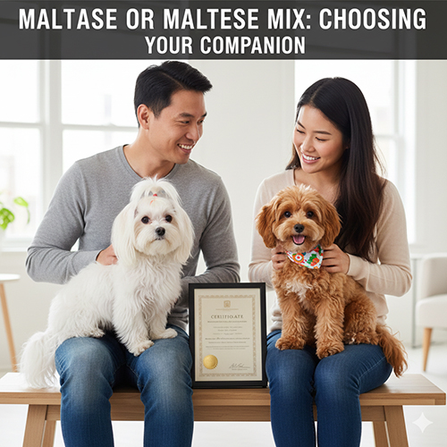 So sánh chó Maltese thuần và chó Maltese lai Poodle trong gia đình