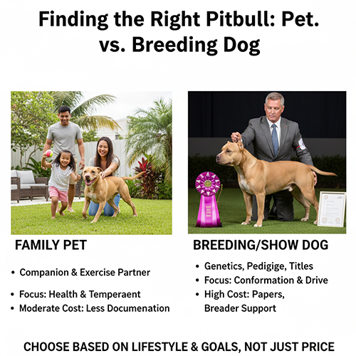 Hướng dẫn chọn mức giá Pitbull phù hợp: nuôi pet gia đình hay nuôi giống