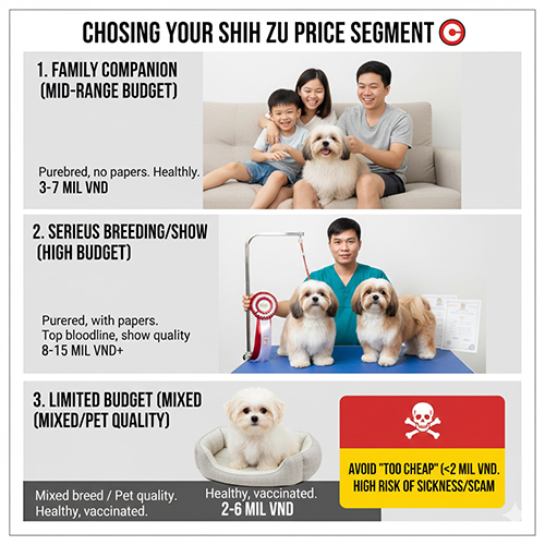 chon phan khuc gia cho shih tzu theo nhu cau va ngan sach gia dinh