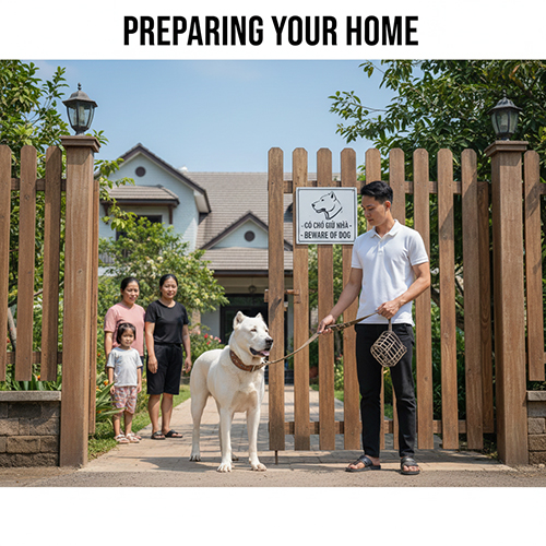 Chuẩn bị nhà ở và hàng rào an toàn trước khi nuôi chó Alabai tại Việt Nam