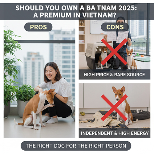 So sánh ưu nhược điểm khi nuôi chó Basenji tại Việt Nam trong môi trường gia đình