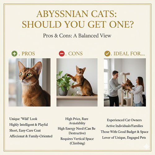 Đánh giá có nên nuôi mèo Abyssinian qua ưu và nhược điểm thực tế