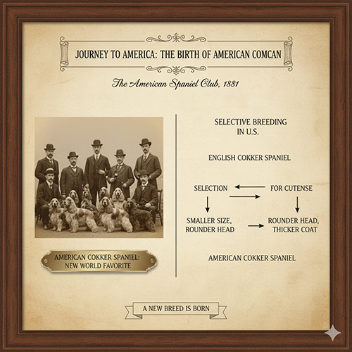 Hành trình Cocker Spaniel sang Mỹ và sự hình thành American Cocker Spaniel