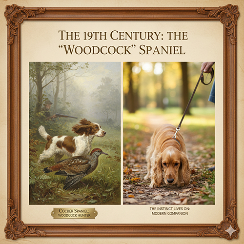 Chó Cocker Spaniel thế kỷ 19 với vai trò săn chim gỗ woodcock