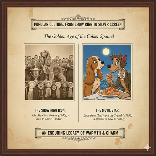 Chó Cocker Spaniel trong văn hóa đại chúng từ sân show đến phim hoạt hình