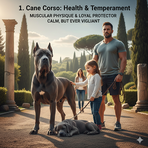 đặc điểm sức khỏe và tính cách cơ bản của chó ngao ý cane corso