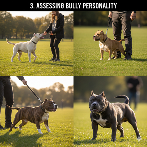 Các kiểu tính cách chó Bully khác nhau khi dắt đi ngoài trời, từ hiền lành đến quá khích