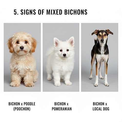 Dấu hiệu nhận biết chó Bichon lai Poodle Phốc Sóc và chó ta qua ngoại hình