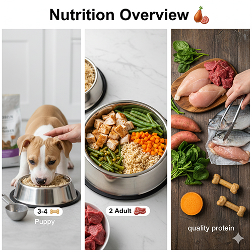 Dinh dưỡng cho chó Pitbull theo từng giai đoạn từ chó con tới trưởng thành