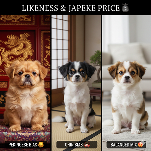 Độ giống Bắc Kinh và Nhật ảnh hưởng đến giá chó Japeke