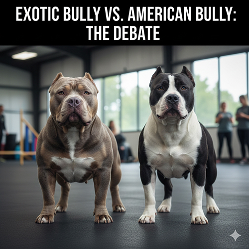 So sánh Exotic Bully và American Bully về ngoại hình, form dáng và kích thước