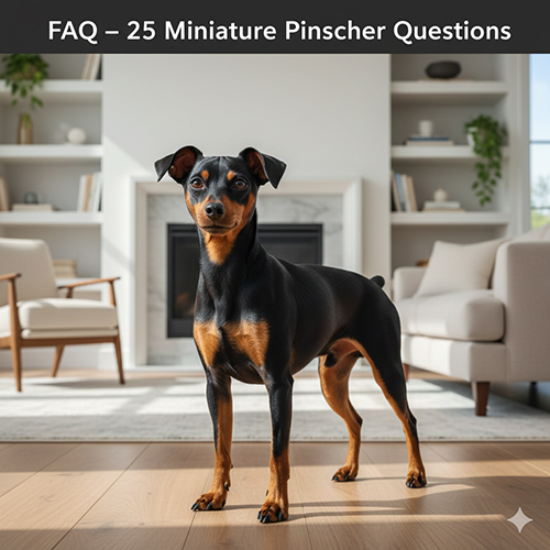 FAQ 25 câu hỏi thường gặp về chó Phốc hươu Minpin trong nhà