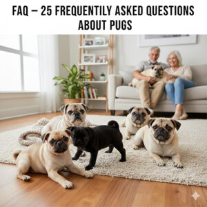 FAQ 25 câu hỏi thường gặp về chó Pug mặt xệ trong gia đình Việt