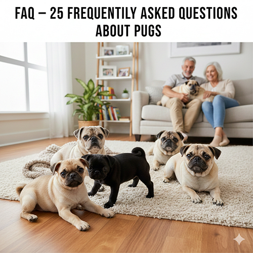 FAQ 25 câu hỏi thường gặp về chó Pug mặt xệ trong gia đình Việt