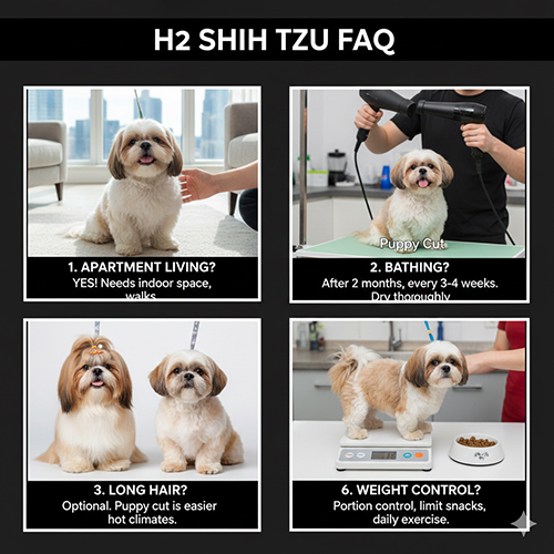 FAQ nhanh về cách nuôi chó Shih Tzu cho người mới bắt đầu