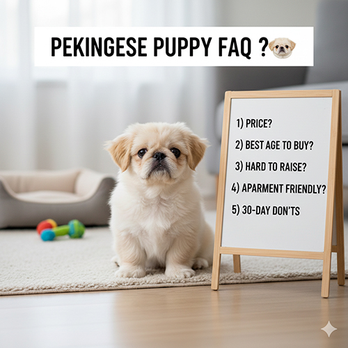 FAQ hỏi nhanh đáp gọn về chó Bắc Kinh con dành cho người mới nuôi