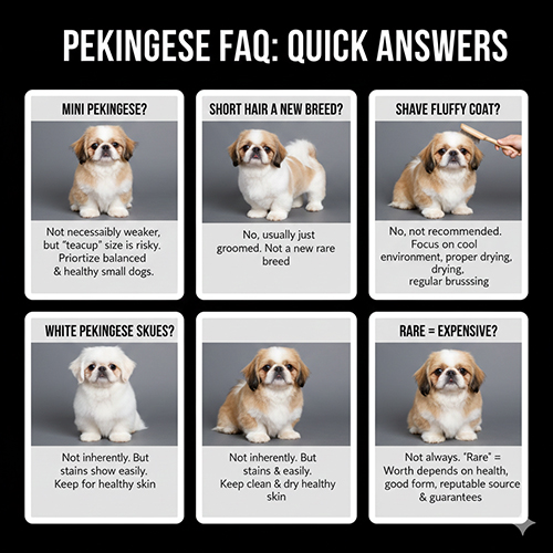 FAQ chó Bắc Kinh mini, lông ngắn, lông xù, màu trắng – hỏi nhanh đáp gọn cho người mới