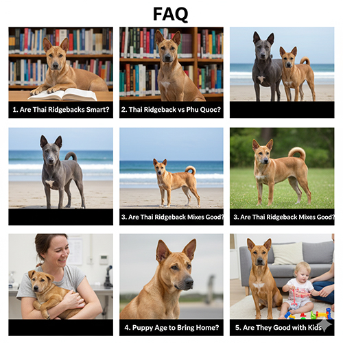 Tổng hợp hình ảnh FAQ về chó Xoáy Thái: thông minh, nuôi con, so sánh với Phú Quốc