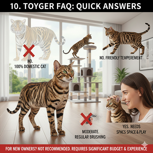 Câu hỏi thường gặp về mèo Toyger liên quan nguồn gốc, tính cách và khả năng nuôi trong căn hộ