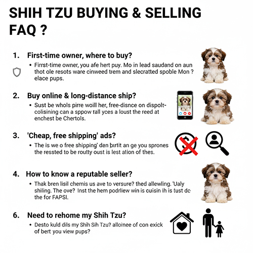 FAQ mua bán chó Shih Tzu: câu hỏi thường gặp cho người mới và người bán lại