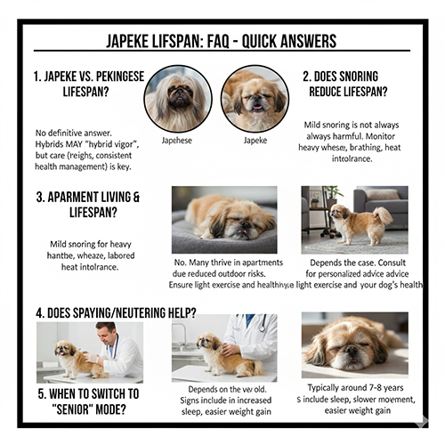 Câu hỏi thường gặp về tuổi thọ chó Bắc Kinh lai Nhật Japeke