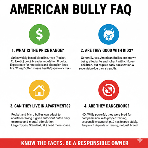 FAQ chó Bully – giải đáp các thắc mắc phổ biến về giống American Bully