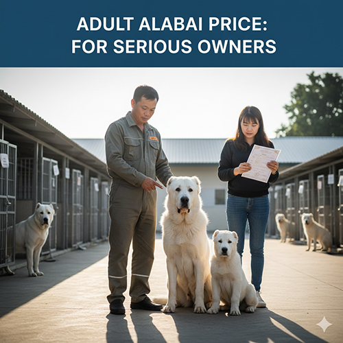 Giá chó Alabai trưởng thành và chó giống nhập trại tại Việt Nam