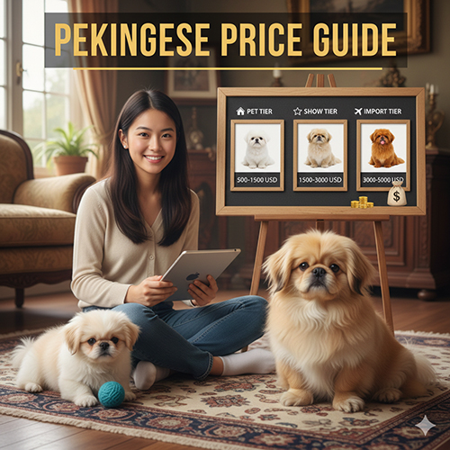 Giá chó Bắc Kinh theo thuần chủng mini màu lông và phân khúc phổ biến