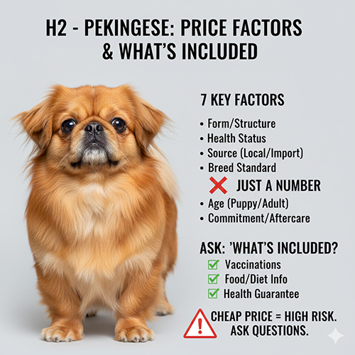 Giá chó Bắc Kinh thuần chủng phụ thuộc form sức khỏe và nguồn gốc