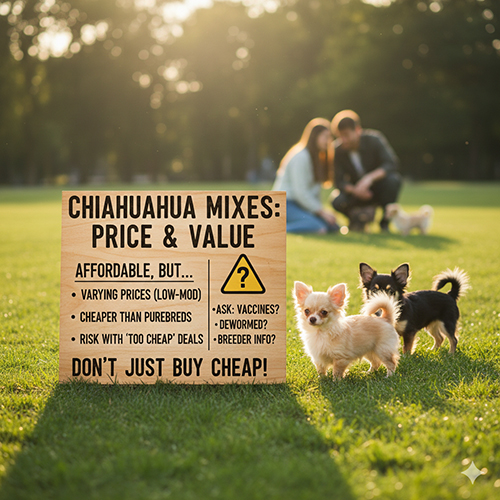 Giá chó Chihuahua lai với nhiều mức khác nhau và những lưu ý khi mua chó giá rẻ